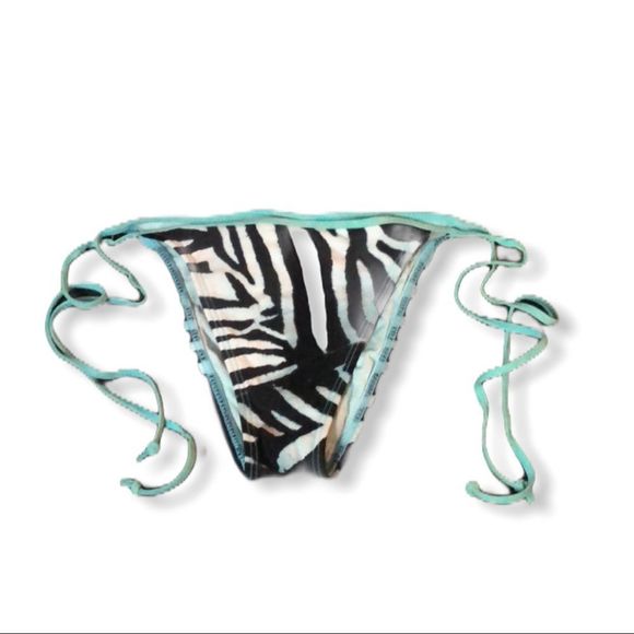 Luli Fama Zebra String Bikini Bottom - Picture 1 of 8